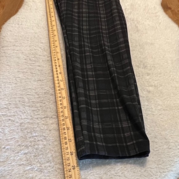 Signature Slimming by Christopher & Banks Black Gray Plaid Stretch Pants Size XL - Picture 10 of 10